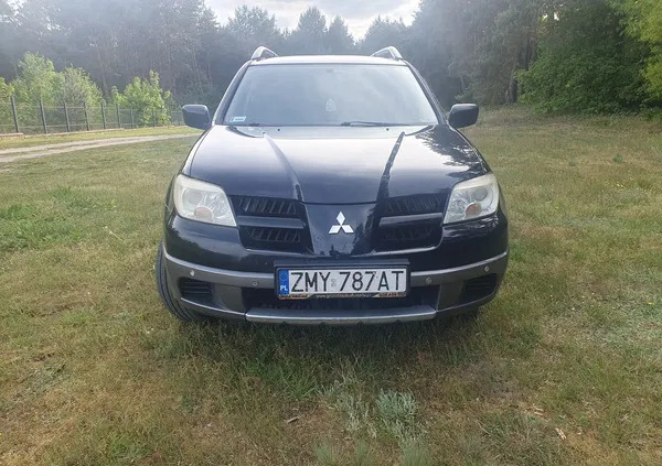 mitsubishi outlander Mitsubishi Outlander cena 13500 przebieg: 377800, rok produkcji 2006 z Dębno